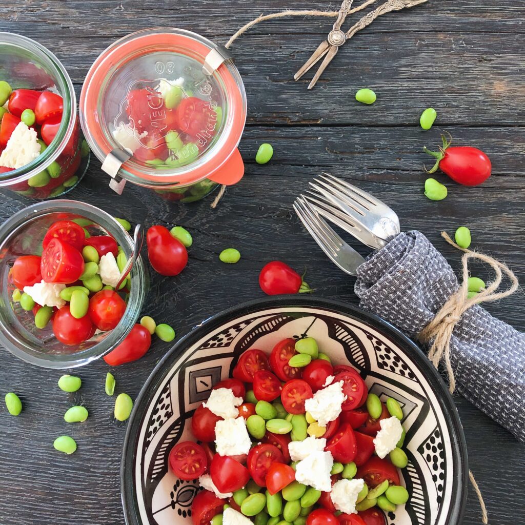 tomatsalat med edamame