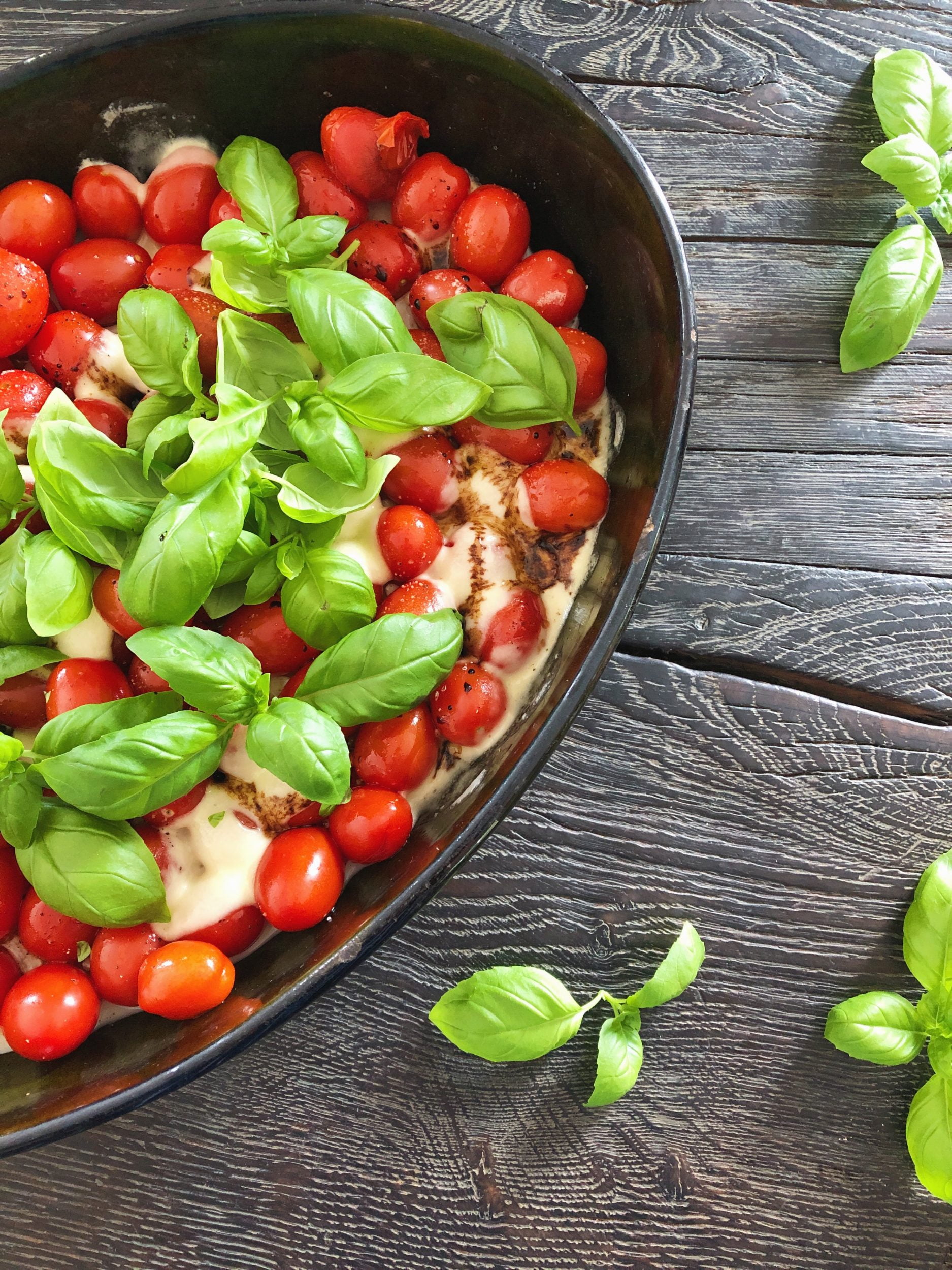 Caprese salat – lun variant