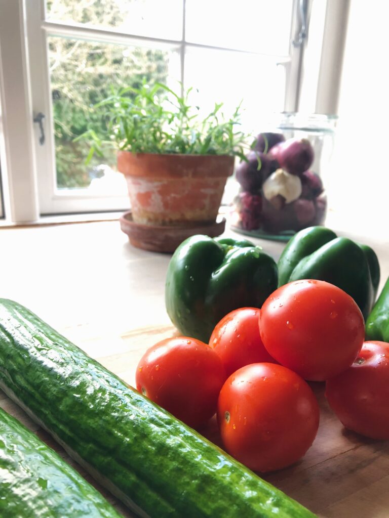 Ingredienser til klassisk græsk salat