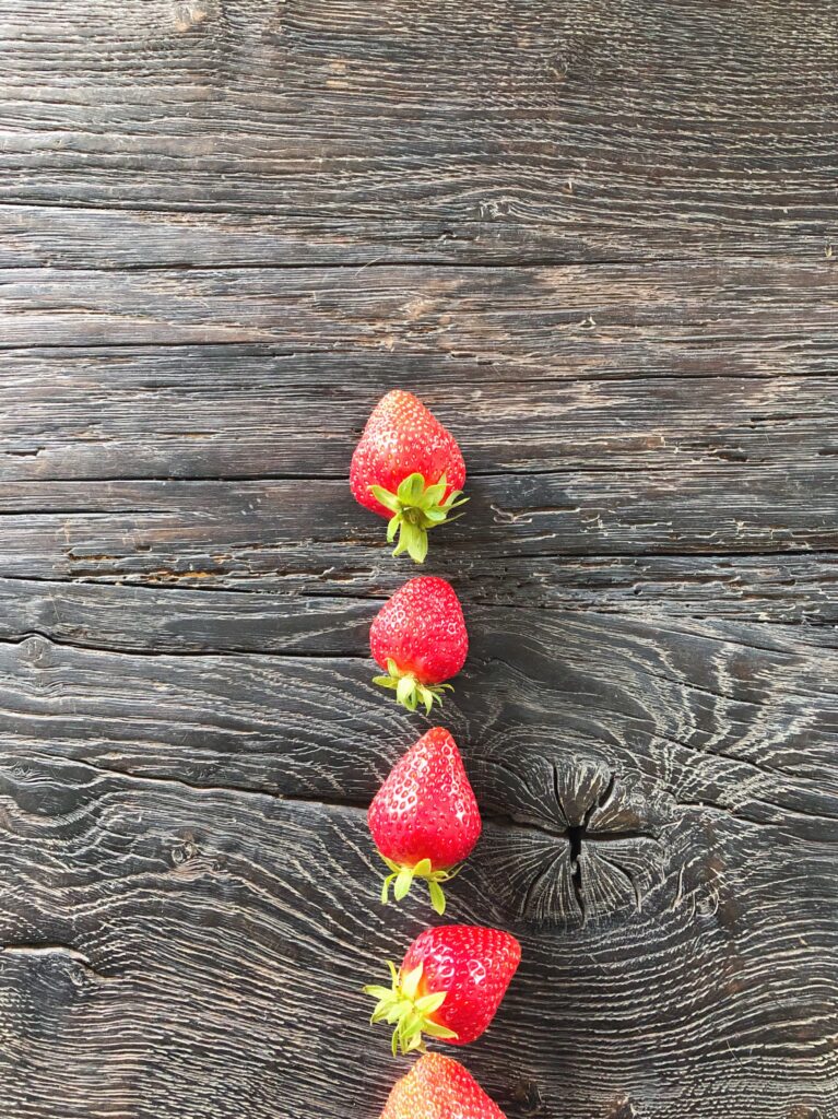 Jordbær til salat med jordbær