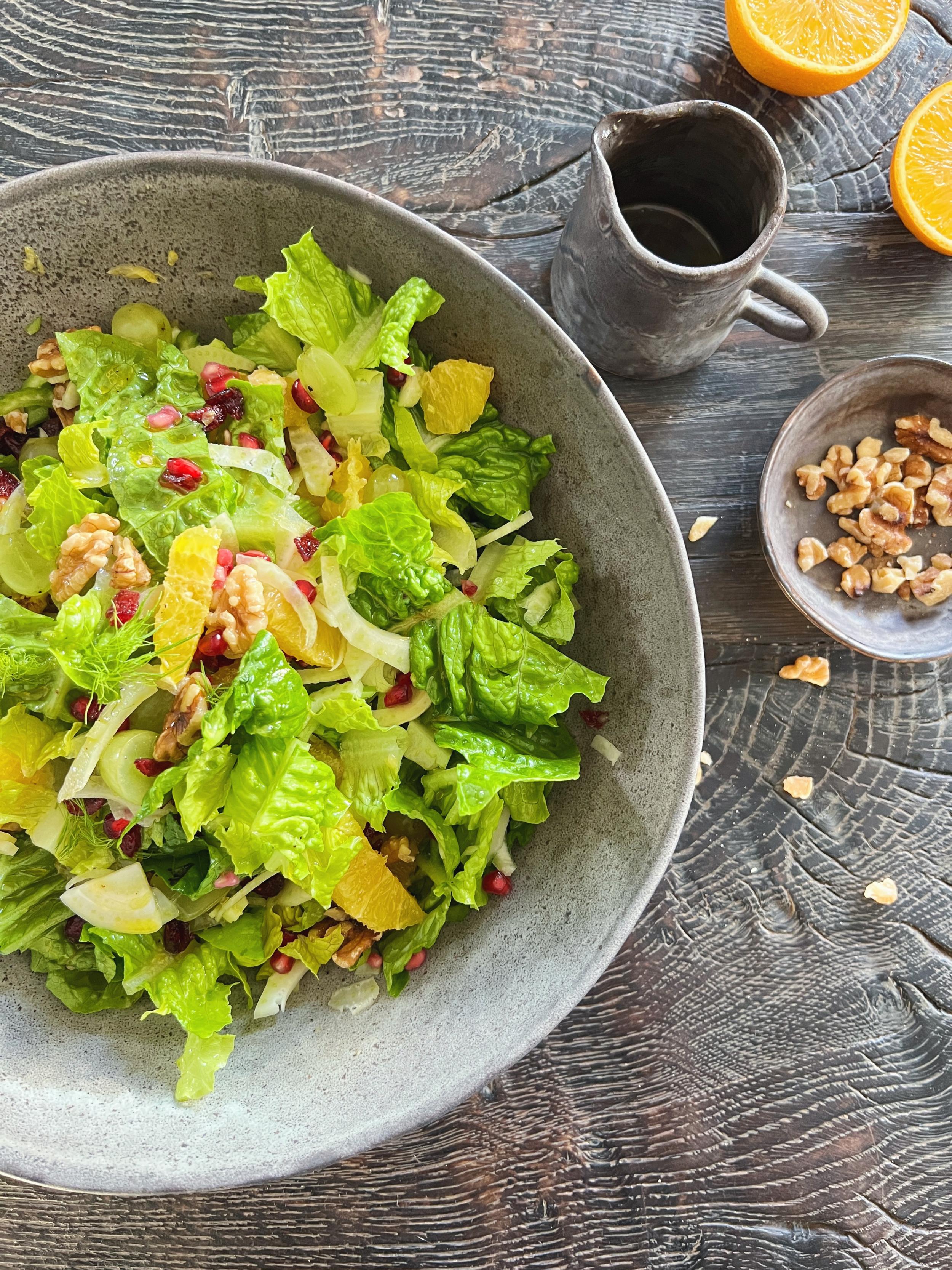 Mortensaften salat - salat med appelsin