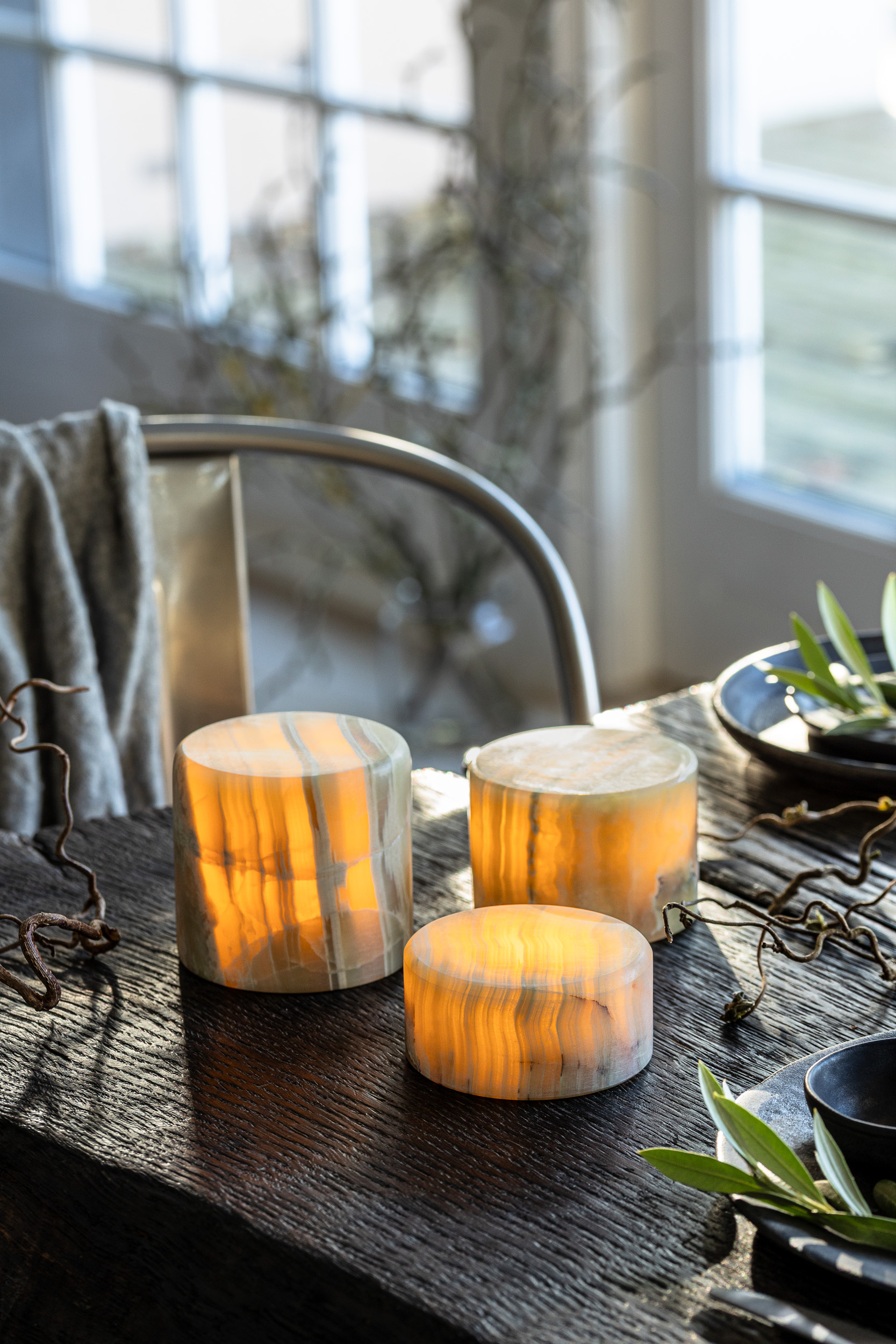 Jade bordlys – mat finish | Jade Silk Collection | 3 størrelser