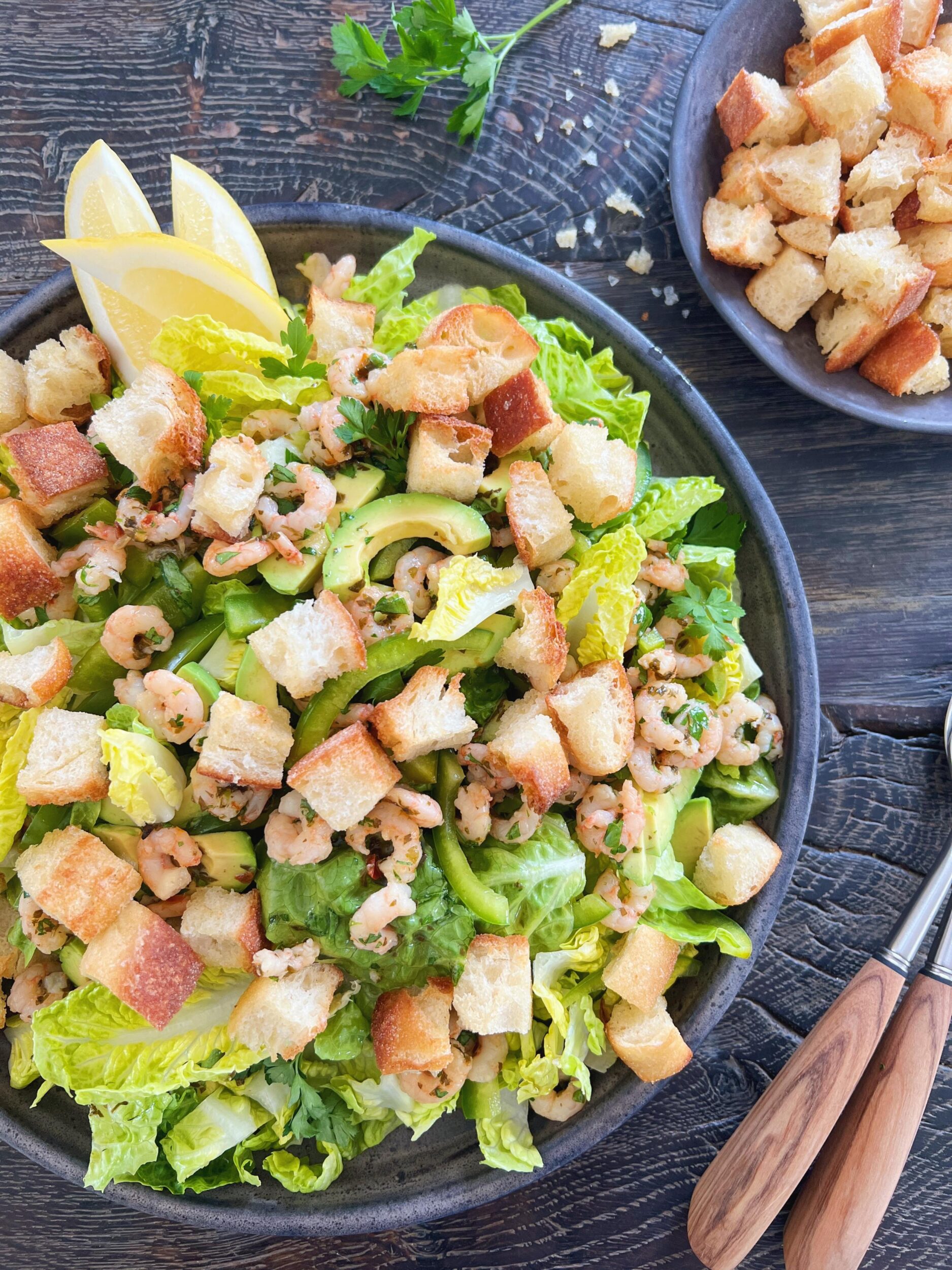 Gambas al Pil Pil Salat - Rejer i hvidløgsolie som salat
