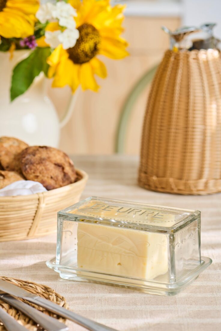 Smørboks i tykt glas | Beurre